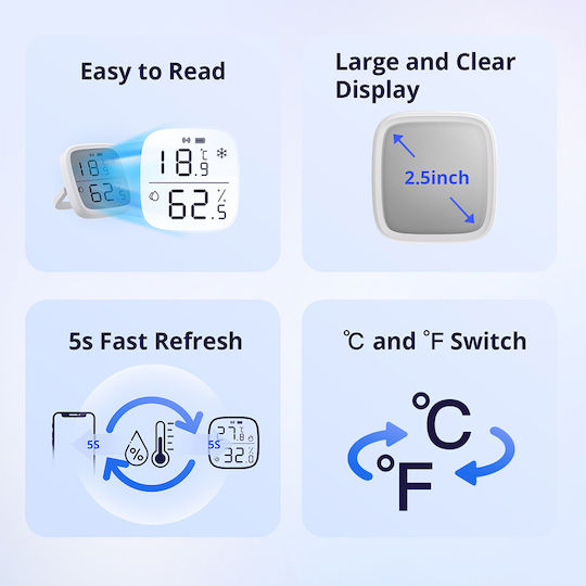 Sonoff Digital Thermometer & Hygrometer for Indoor Use