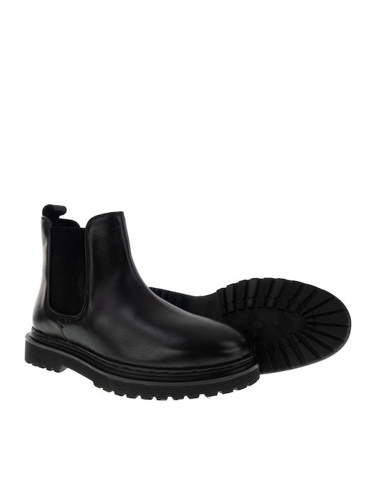 Leather Black Men's Boots