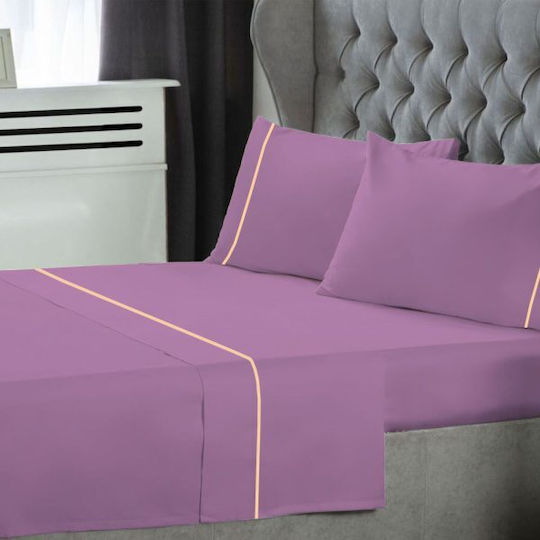 Le Blanc Sheet Sets King Size 270x300cm. Lilac 4pcs