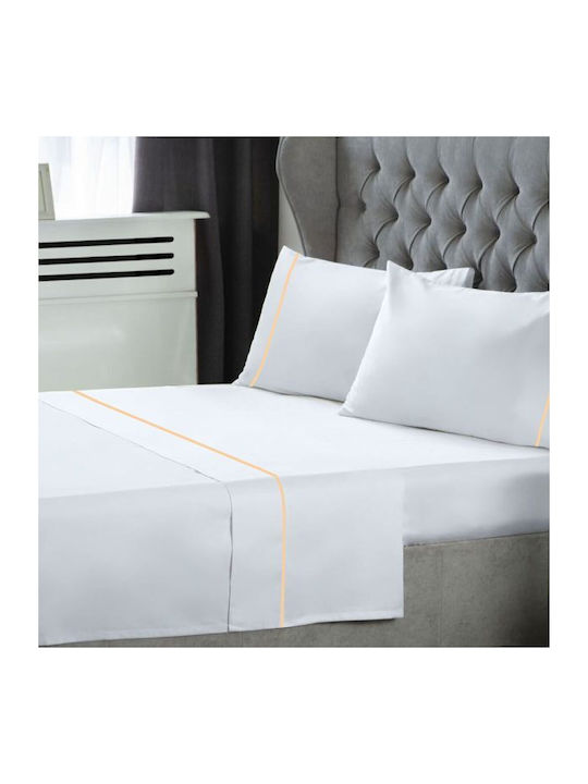 Le Blanc Sheet Sets Queen with Elastic 160x200+35cm. White 4pcs