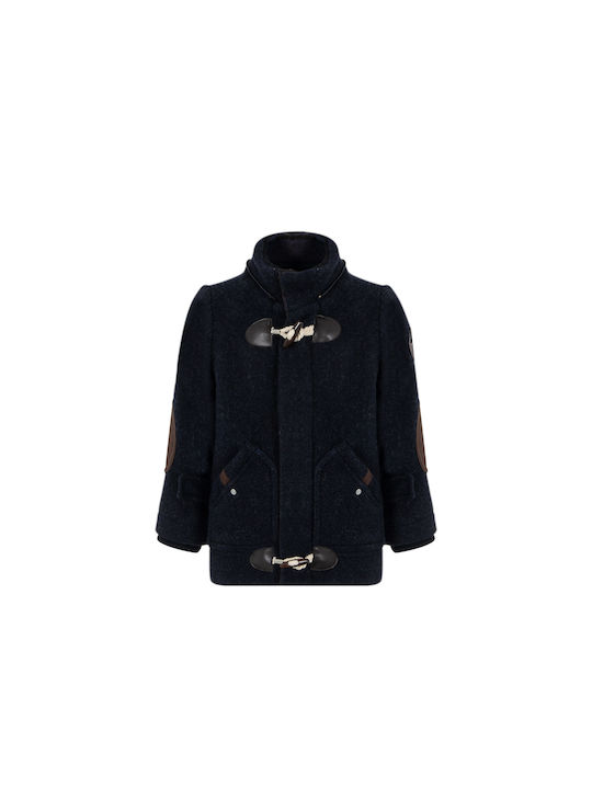 Kids Coat Long with Hood Blue