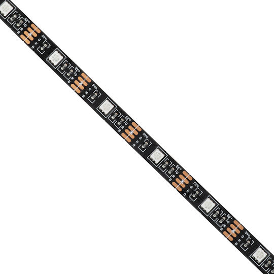 GloboStar Ταινία LED USB 5V RGB Φως 1m Τύπου SMD5050 με Τροφοδοτικό & Τηλεχειριστήριο