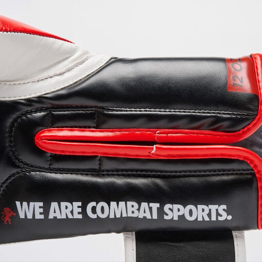 Leone 1947 Boxing Gloves made of Synthetic Leather for Match Black