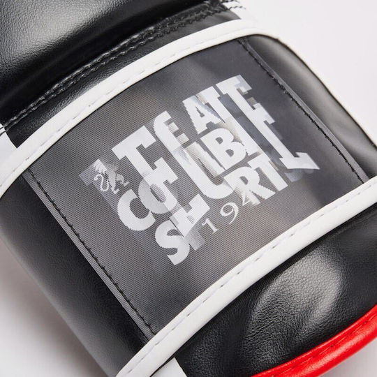Leone 1947 Boxing Gloves made of Synthetic Leather for Match Black