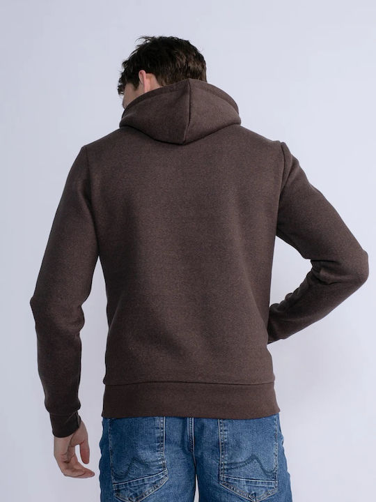 Petrol Industries Men's Sweatshirt with Hood Brown