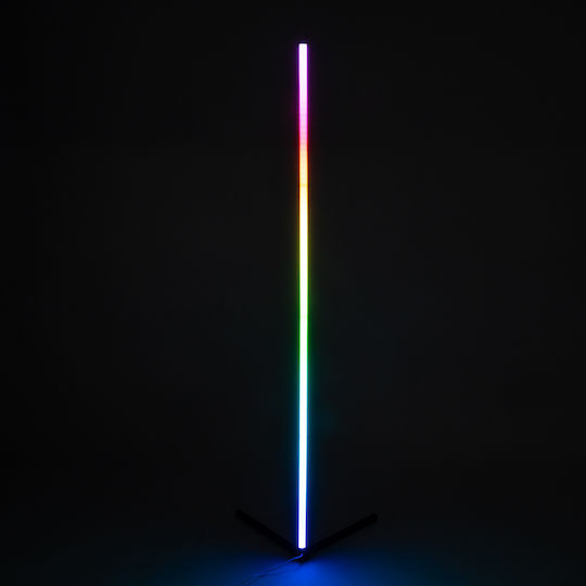 GloboStar Digicolumn LED Φωτιστικό Δαπέδου Υ165xΜ3εκ. με RGB Φως 1280lm Μαύρο