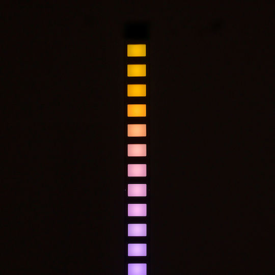 GloboStar Digicolumn LED Floor Lamp H122xW3.4cm. with RGB Light 960lm Black