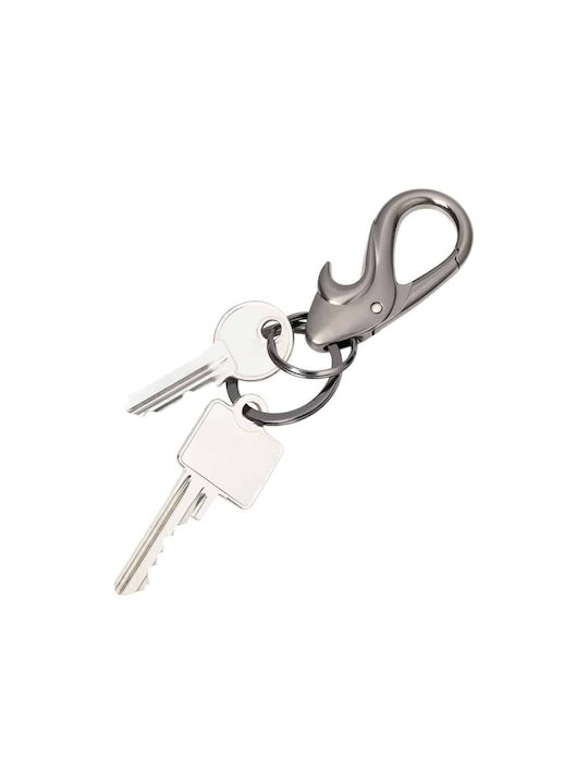 Troika Keychain Opener Metallic Gray