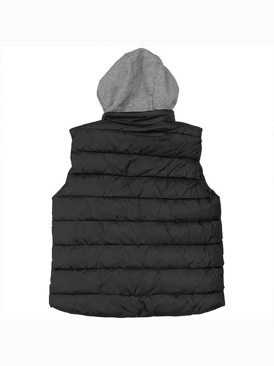 Ustyle Men's Sleeveless Puffer Jacket Black