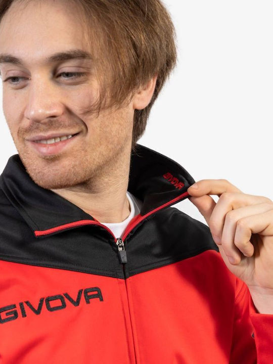 Tuta Roma Football Tracksuit Glossy Red / Black