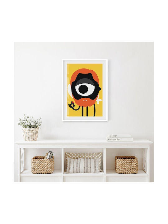 Walls Poster Big Eyed Beared Man 30x40cm