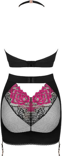 Obsessive Rosenty Top Sexy pentru femei Negru