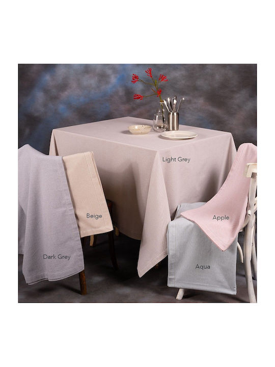 Melinen Tablecloth Cotton Luise Aqua 150x300cm