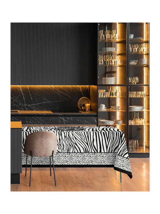 Makis Tselios Home Tablecloth Cotton King Black 160x220cm