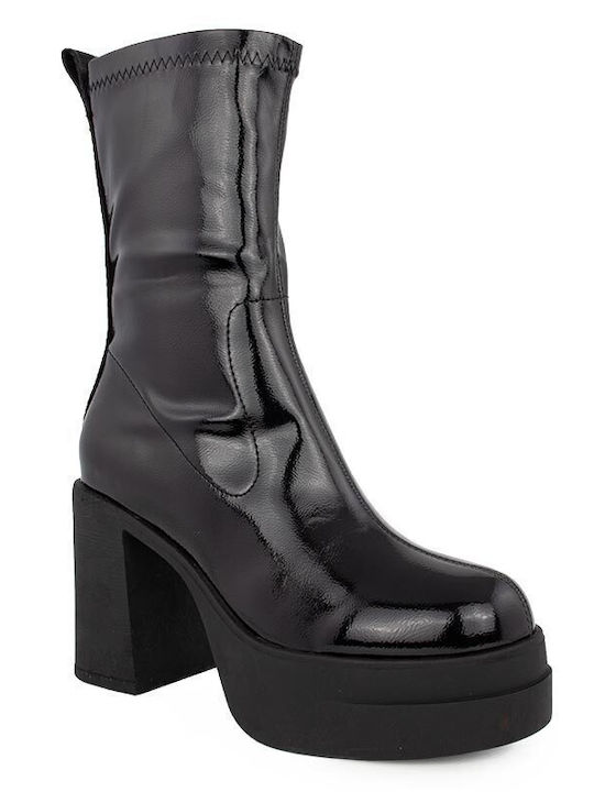 Replay Damenstiefel mit hohem Absatz Schwarz