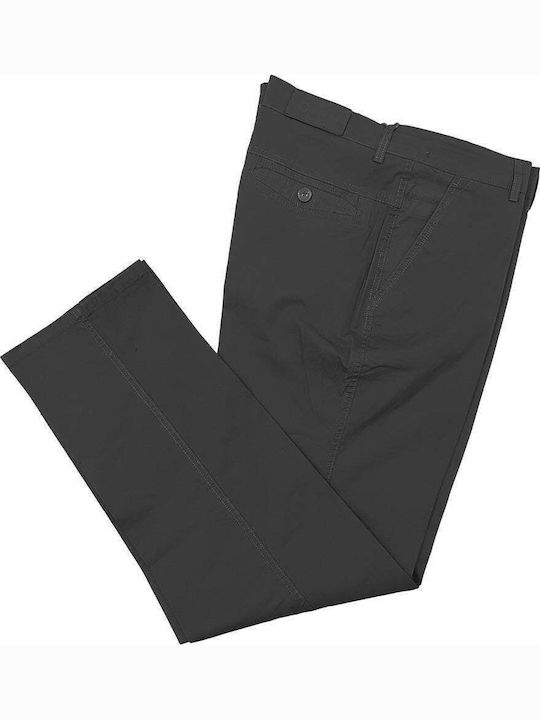 Trousers Elastic in Regular Fit Black