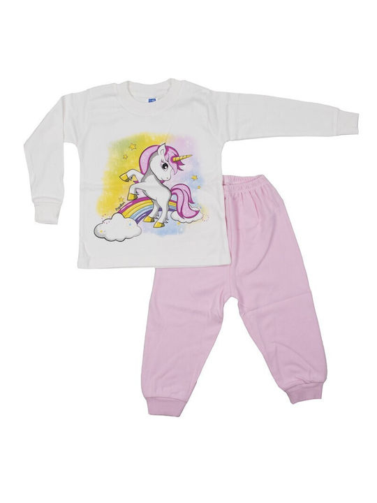 Papillon Kids Set Top & Bottom Kids Cotton Pyjamas Purple