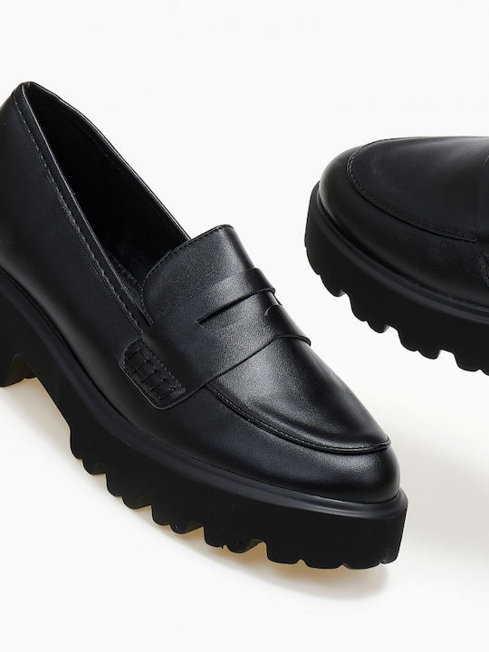 Issue Fashion Moccasini pentru femei în culoarea Negru