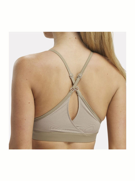 Lux Strappy Bra Women's Sports Bra without Padding Gold