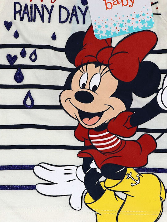 Kinderhemd Langarm Ecru Baby Minnie Mouse