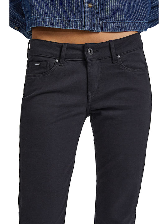 Soho Women's Fabric Trousers Skinny Fit Black