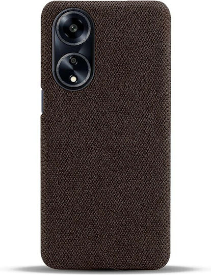 Cloth Umschlag Rückseite Kunststoff Braun (Oppo A98)