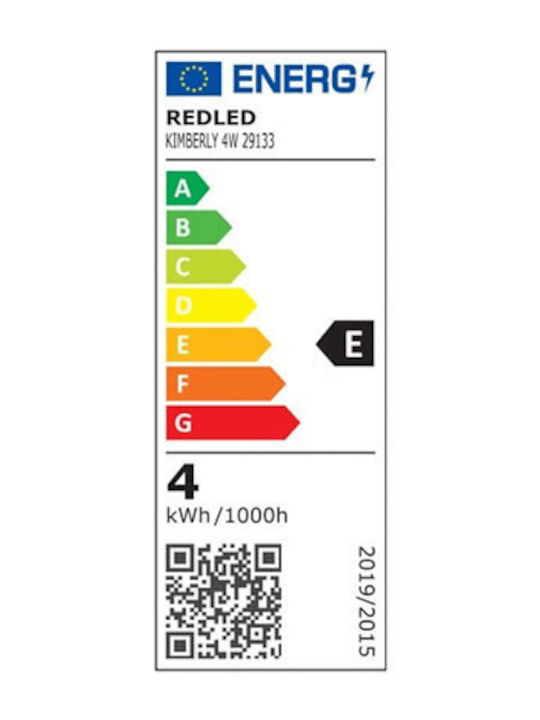 Redled Wandmontierte Außen-Deckenleuchte LED IP65 4W mit Einstellbares Weiß Licht