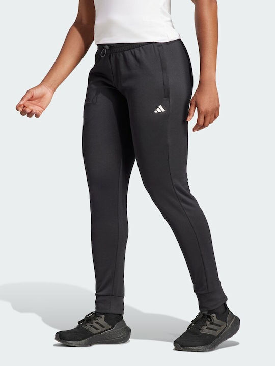 Tapered Παντελόνι Φόρμας Fleece Μαύρο