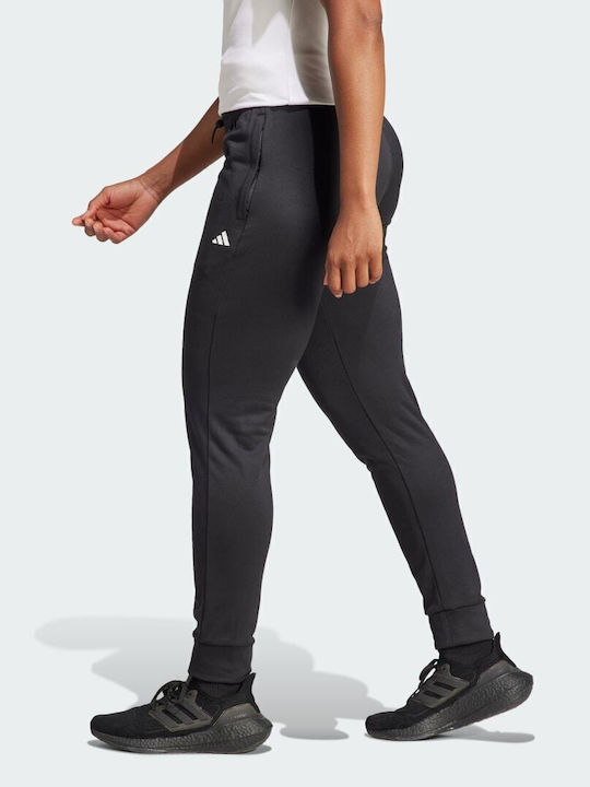 Tapered Παντελόνι Φόρμας Fleece Μαύρο