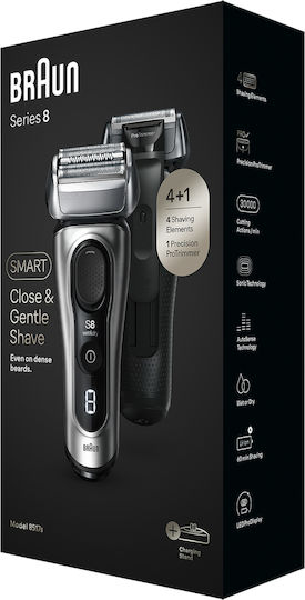 Braun Series 8 8517S Foil Ξυριστική Μηχανή Προσώπου Επαναφορτιζόμενη