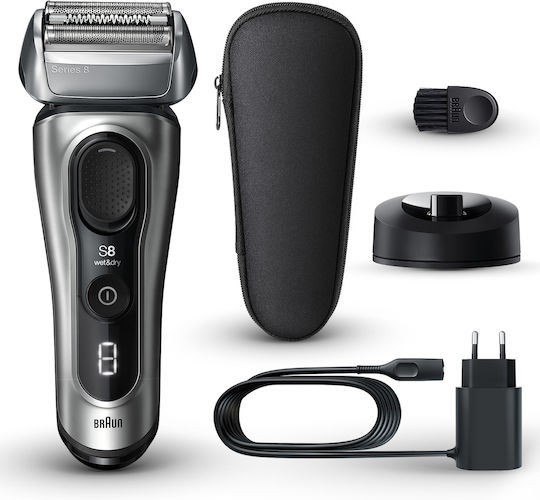Braun Series 8 8517S Foil Ξυριστική Μηχανή Προσώπου Επαναφορτιζόμενη