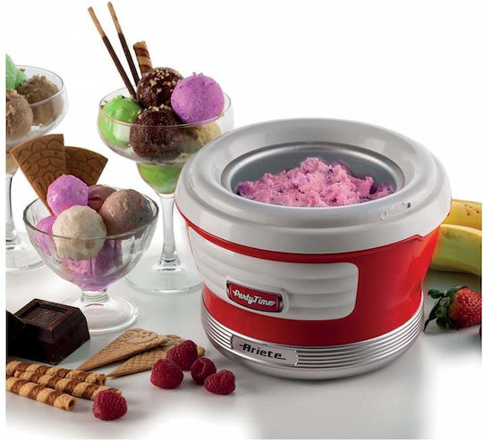 Ariete Party Time Παγωτομηχανή 1.5lt Κόκκινη