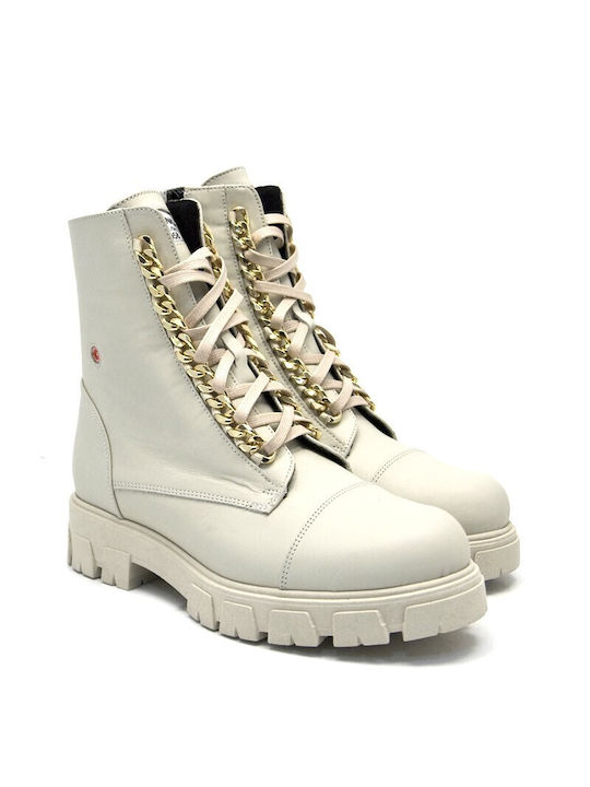 Robinson Leather Women's Ankle Boots White