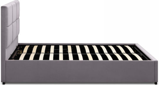 Kingston Pat Dublu Gri cu Lamele pentru Saltea 150x200cm