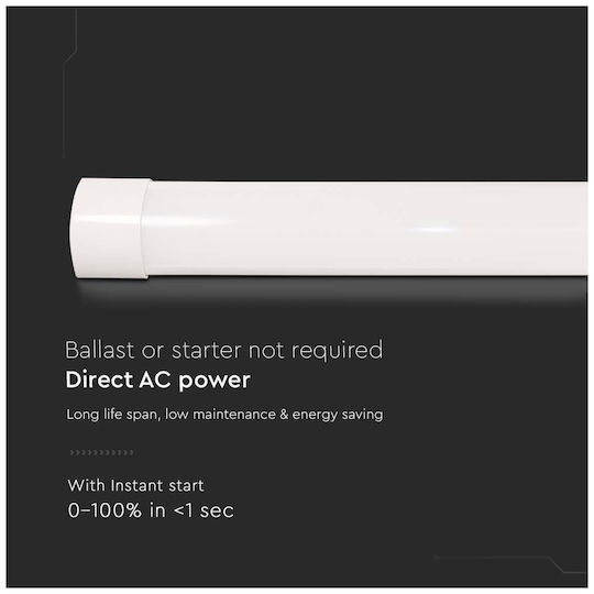 V-TAC Commercial Linear LED Wall Light 40W Cold White IP20 120cm
