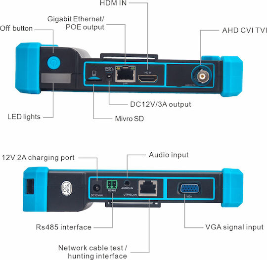 Noyafa NF-IPC715 CCTV Tester AHD / HD-CVI / HD-TVI 8MP