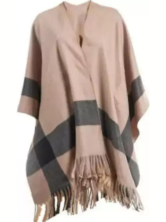Women's Poncho Taupe