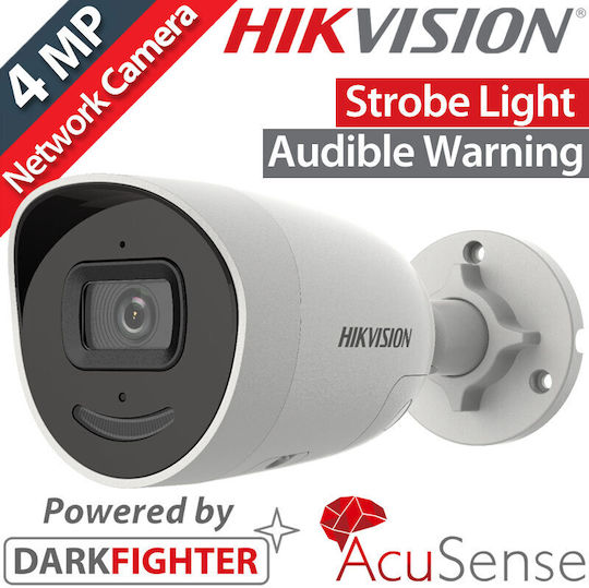 Hikvision DS-2CD2046G2-IU/SL(C) IP Cameră de Supraveghere Full HD+ 4MP Rezistentă la apă cu Comunicare Bidirecțională și Lentilă 2.8mm