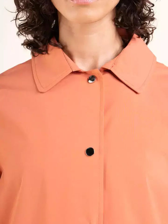 Flotte Herren Winter Jacke Lässig Wasserdicht Orange