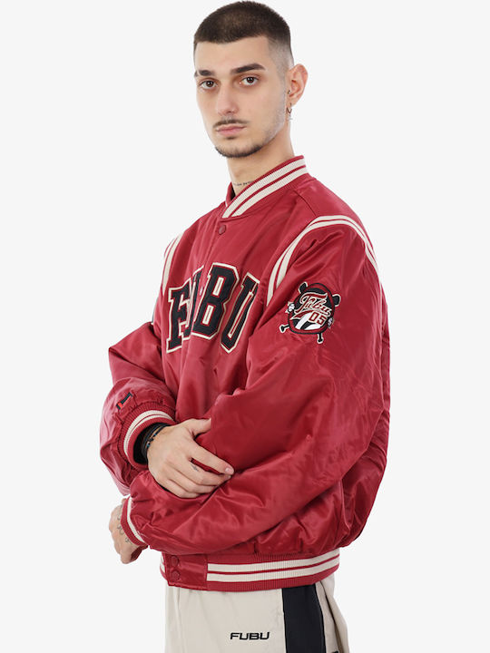 Collegejacke Winter Jacke Rot