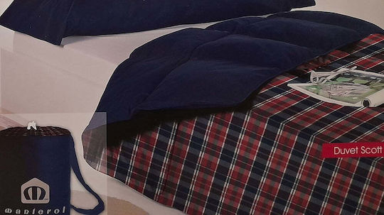 Manterol Casa Duvet Queen with Microfiber Filling 220x240cm Blue