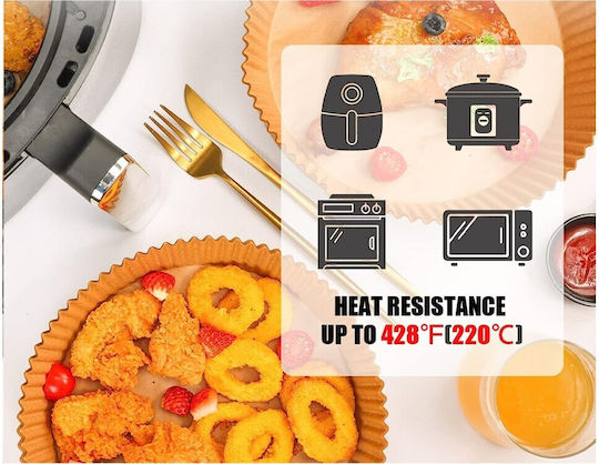 Aj WP Non-stick Papers for Air Fryer 23x23cm 50 Pieces