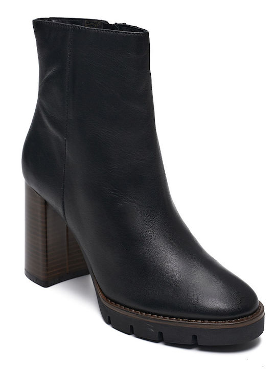 Philippe Lang Leather Women's Ankle Boots Black