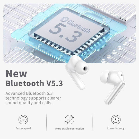 Χinwld A97 Pro In-Ear Bluetooth-Freisprecheinrichtung Kopfhörer mit Ladeetui Weiß