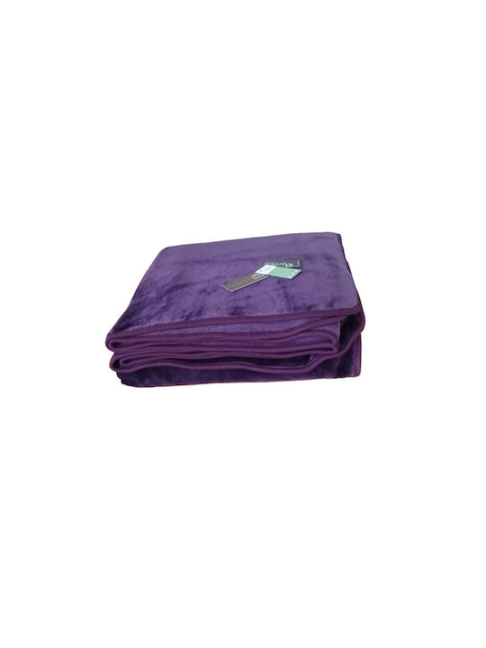 Manterol Casa Polo Farbe Samtige Übergröße Decke 220x240cm Koralle