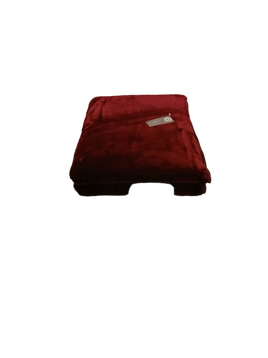 Manterol Casa Polo Farbe Samtige Übergröße Decke 220x240cm Koralle