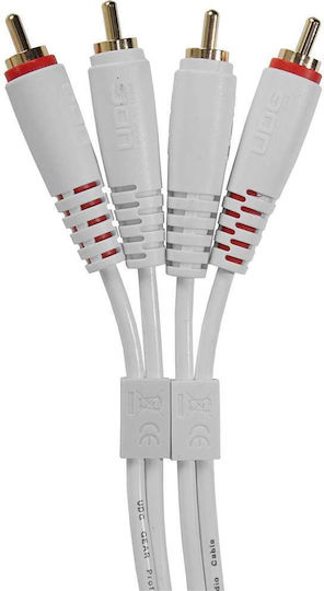 UDG Cable 2x RCA male - 2x RCA male 1.5m U97001WH