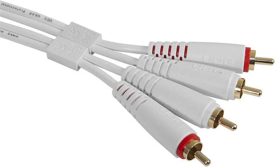 UDG Cable 2x RCA male - 2x RCA male 1.5m U97001WH