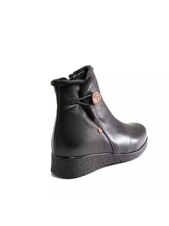 Valeria's Women's Leather Boots Black