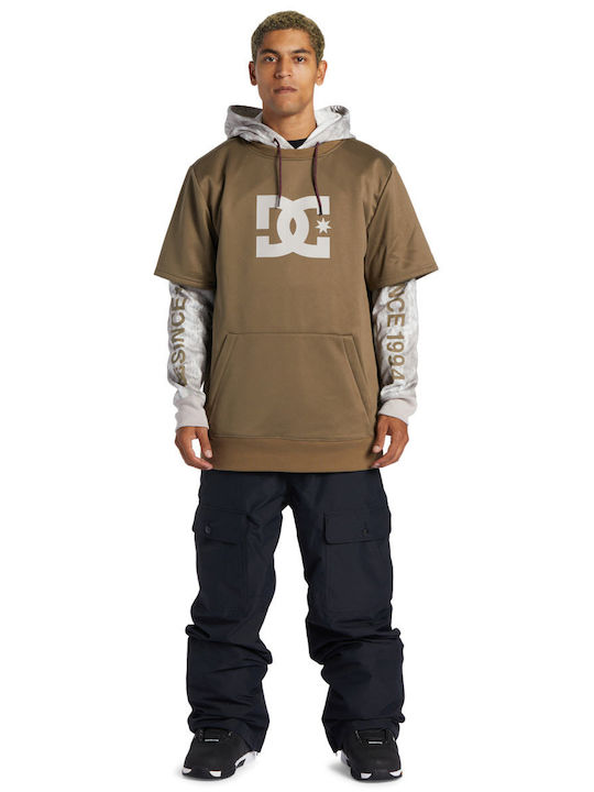 DC Men's Sweatshirt with Hood Beige